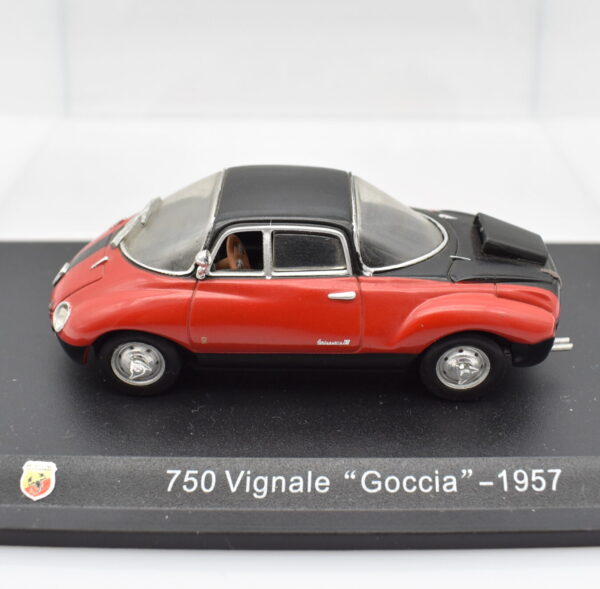 Modellino auto FIAT ABARTH 750 VIGNALE GOCCIA 1:43 diecast modellismo collezione ixo - Image 2