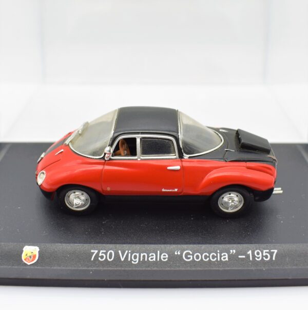 Modellino auto FIAT ABARTH 750 VIGNALE GOCCIA 1:43 diecast modellismo collezione ixo
