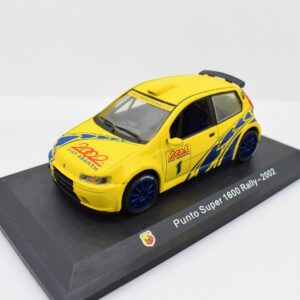 Modellino auto FIAT ABARTH PUNTO SUPER 1600 RALLY scala 1:43 diecast modellismo collezione ixo