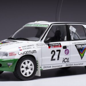 Modellino auto rally scala 1:18 Ixo Model  SKODA FELICIA KIT CAR N.27 RAC RALLY 1995 SIBERAGROSS modellismo statico collezione