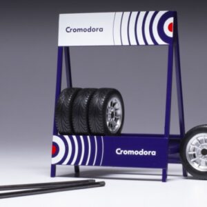 Modellino auto Ixo SET 4 GOMME 4 WHEELS CROMODORA SILVER