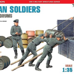Modellino soldati model kit modellismo diorami Miniart  GERMAN SOLDIERS WFUEL DRUMS SPECIAL EDITION KIT 1:35