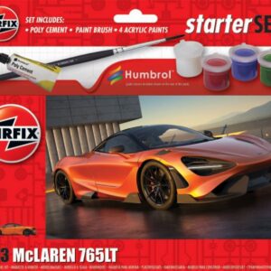 Modellino auto kit di montaggio model kit Airfix  MC LAREN 765 SMALL STARTER SET KIT
