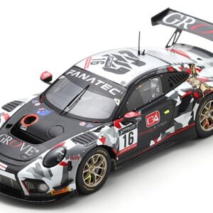 Modellino auto scala 1:43 Spark Model  PORSCHE 911 GT3 R N.16 24 H SPA 2022 D'SILVA-S.GROVE-B.GROVE-PAYNE racing modellismo statico