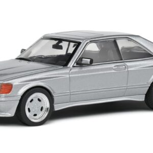 Modellino auto scala 1:43 Solido  MERCEDES 560 SEC WIDE BODY 1990 SILVER diecast modellismo statico