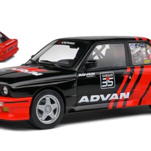 Modellino auto scala 1:18 Solido  BMW E30 M3 DRIFT TEAM 1990 BLACKRED modellismo statico collezione
