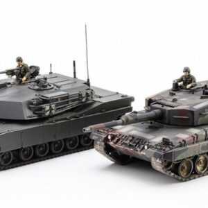 Modellino carri armati TANK model kit di montaggio Hasegawa M1 ABRAMS & LEOPARD 2 KIT 1:72