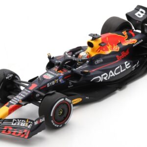 Modellino auto formula 1 F1 scala 1:18 Spark Model  RED BULL MAX VERSTAPPEN 2022 N.1 WINNER ABU DHABI WITH TYRE MARKS modellismo statico collezione