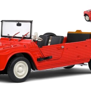 Modellino auto scala 1:18 Solido CITROEN MEHARI 1970 RED diecast modellismo statico