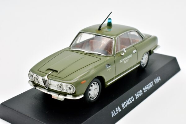 Modellini auto POLIZIA scala 1:43 ALFA ROMEO 2600 SPRINT diecast collezione - Image 2