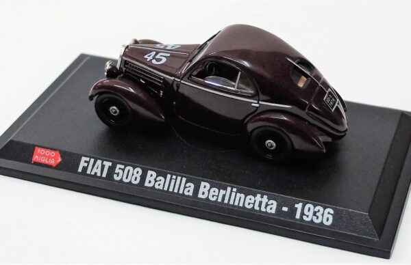 Modellini auto 1000 MIGLIA scala 1:43 FIAT 508 BALILLA BERLINETTA diecast collezione ixo