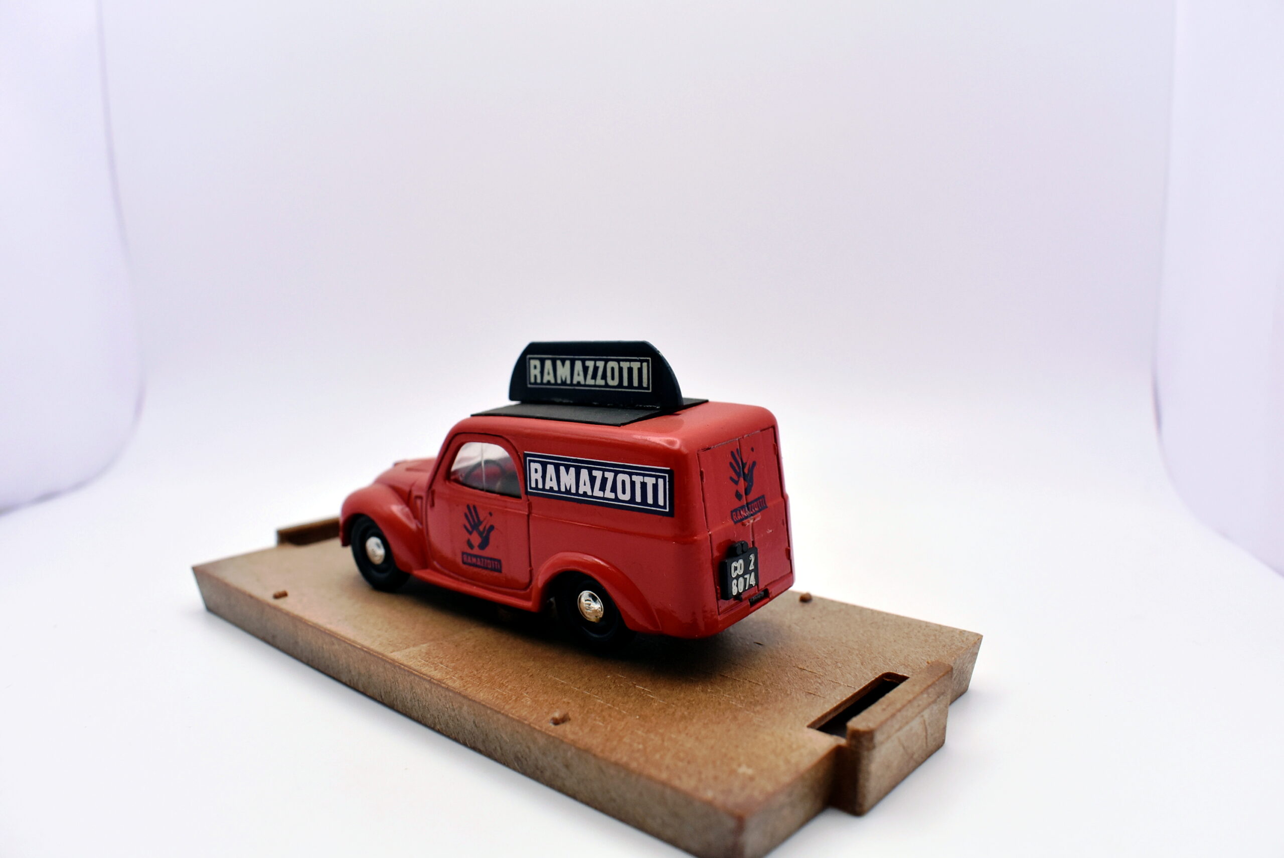 modellini furgone FIAT 500 C RAMAZZOTTI veicoli pubblicitari d'epoca scala 1:43 brumm - Image 4