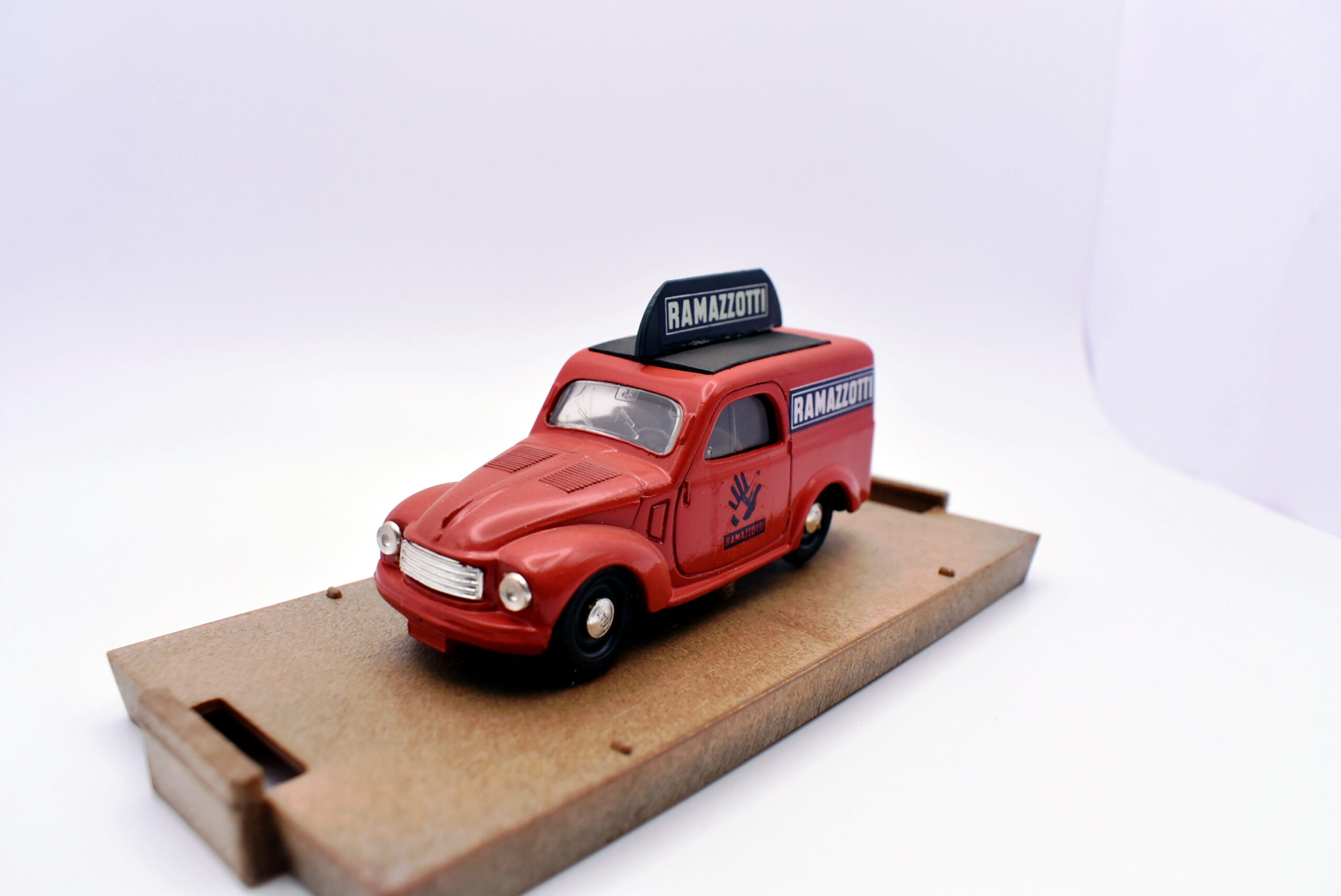 modellini furgone FIAT 500 C RAMAZZOTTI veicoli pubblicitari d'epoca scala 1:43 brumm - Image 3