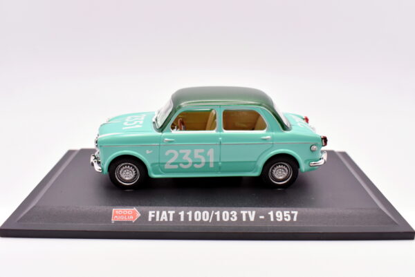 Modellini auto 1000 MIGLIA scala 1:43 FIAT 1100/103 TV diecast collezione ixo - Image 2