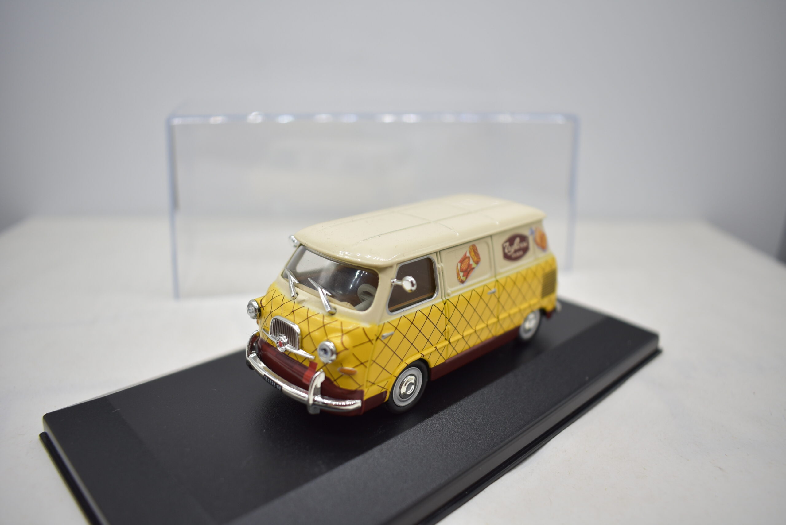 modellini furgone FIAT 600 M TRE ROSSI veicoli pubblicitari d'epoca scala 1:43 collezione - Image 2