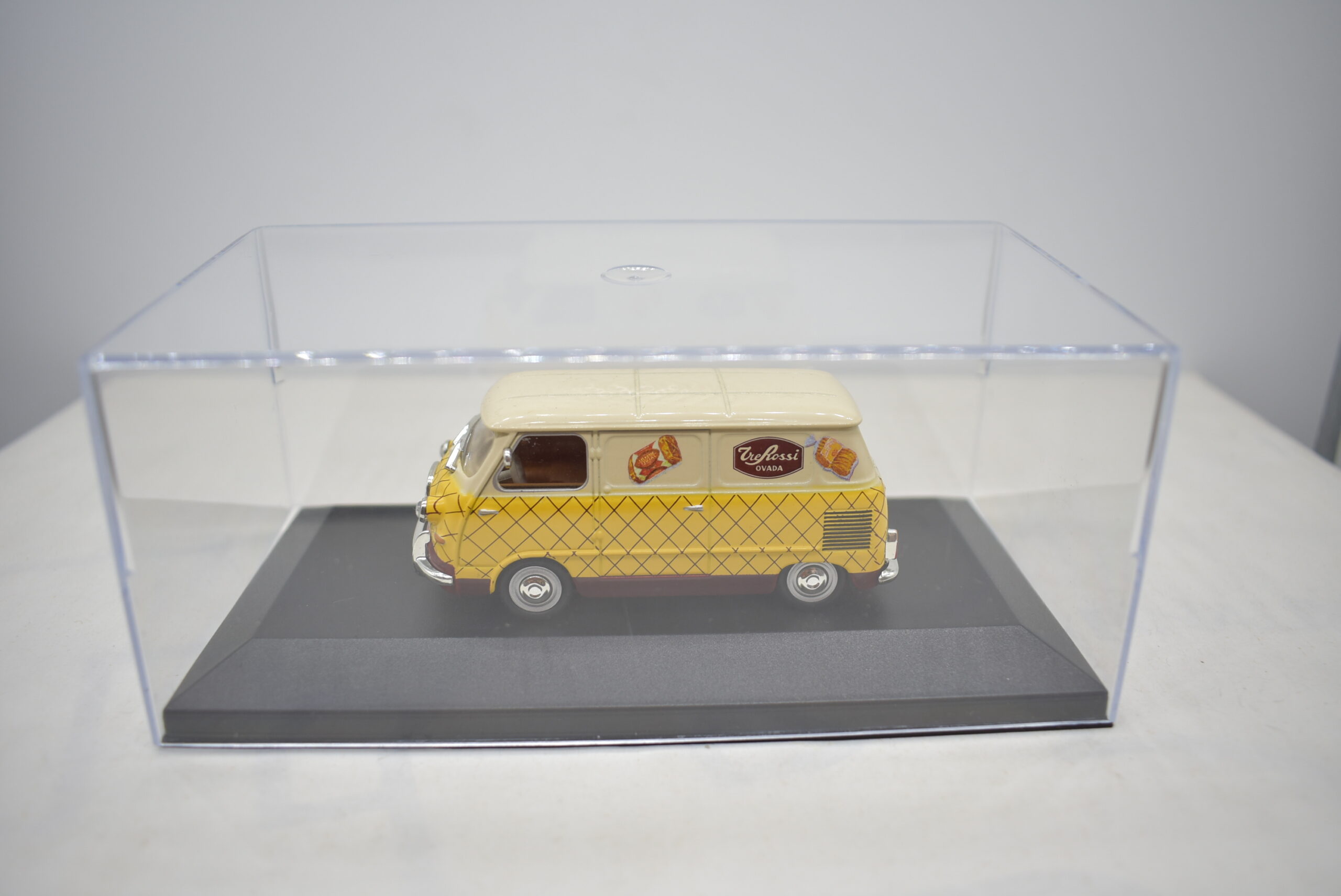 modellini furgone FIAT 600 M TRE ROSSI veicoli pubblicitari d'epoca scala 1:43 collezione - Image 4