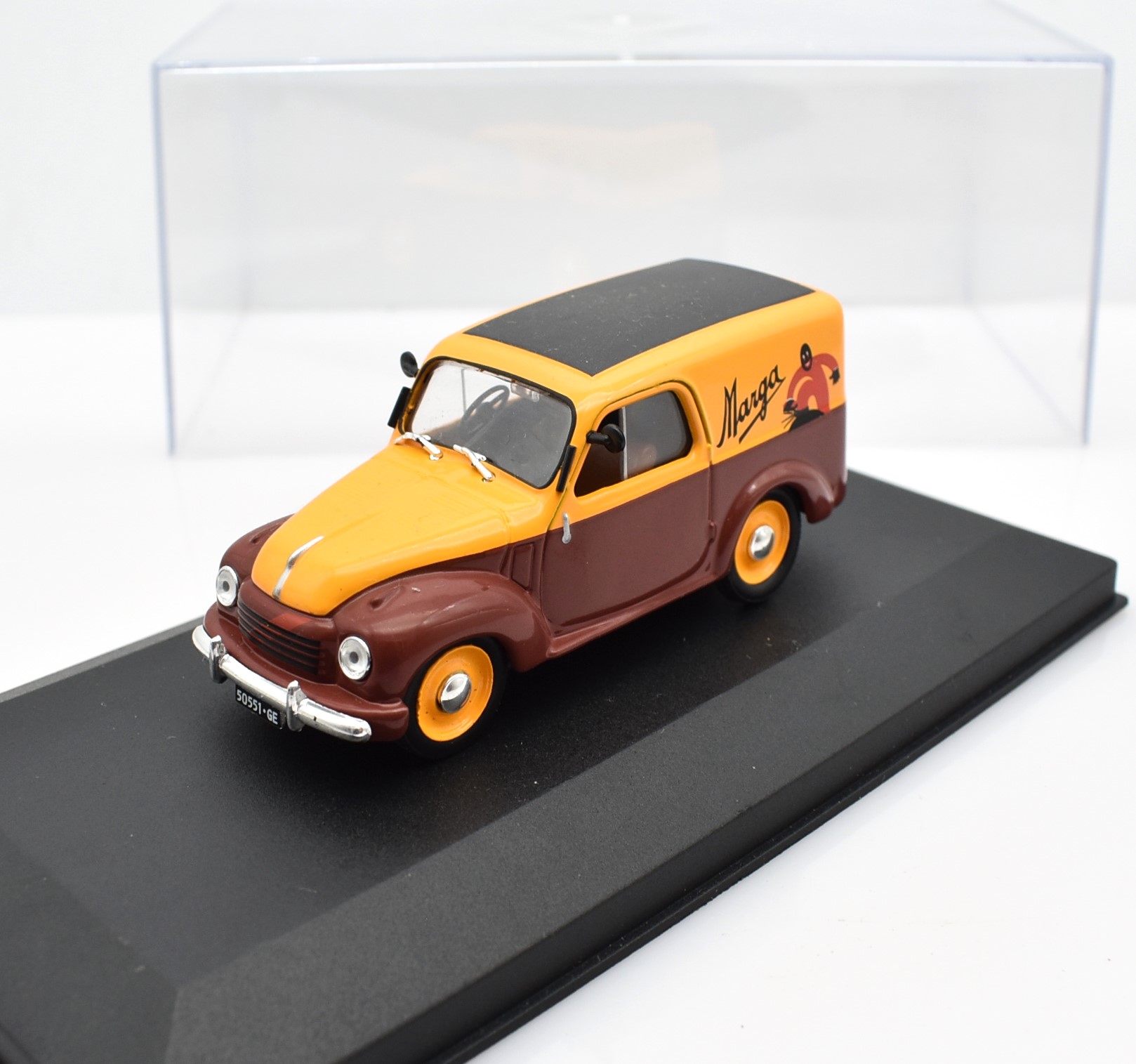 modellini furgone FIAT 500 C MARGA veicoli pubblicitari d'epoca scala 1:43 collezione