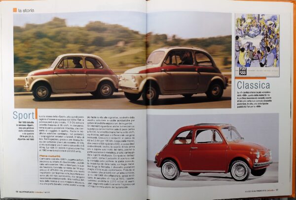 fascicolo Quattroruote Collection FIAT 500 modellino auto 1:24 libro book - Image 4