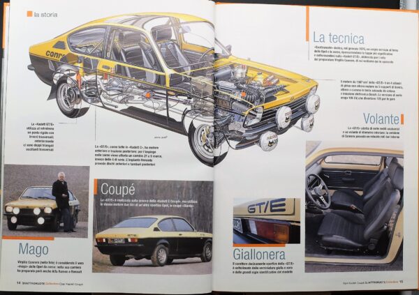 fascicolo Quattroruote Collection OPEL KADETT COUPE modellino auto 1:24 libro book - Image 3