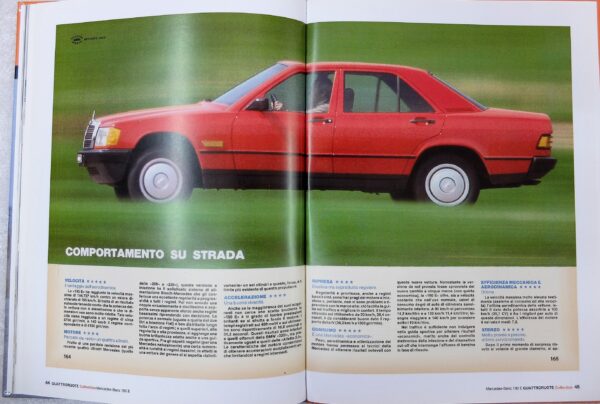 fascicolo Quattroruote Collection MERCEDES BENZ 190E modellino auto 1:24 libro book - Image 10