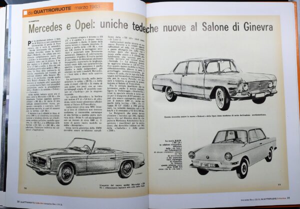 fascicolo Quattroruote Collection MERCEDES BENZ 230 SL modellino auto 1:24 libro book - Image 7