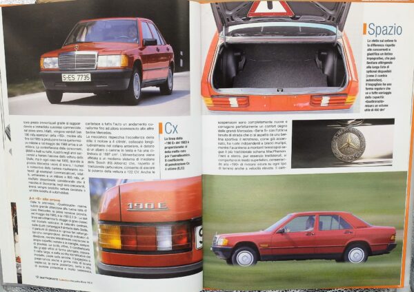 fascicolo Quattroruote Collection MERCEDES BENZ 190E modellino auto 1:24 libro book - Image 3