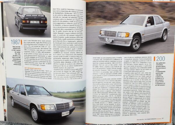 fascicolo Quattroruote Collection MERCEDES BENZ 190E modellino auto 1:24 libro book - Image 4