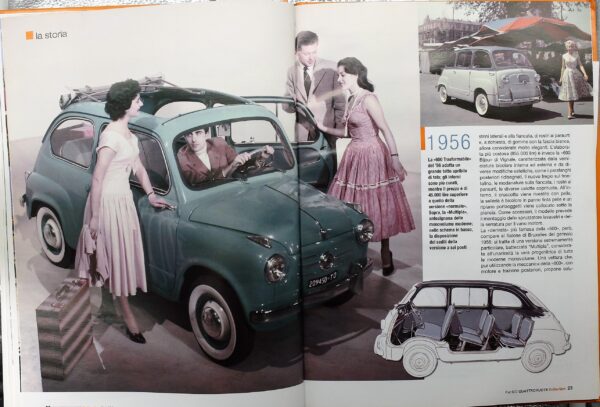 fascicolo Quattroruote Collection FIAT 600 modellino auto 1:24 libro book - Image 4