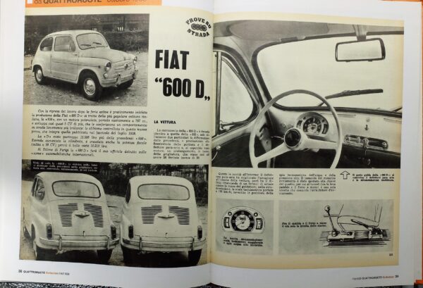 fascicolo Quattroruote Collection FIAT 600 modellino auto 1:24 libro book - Image 8