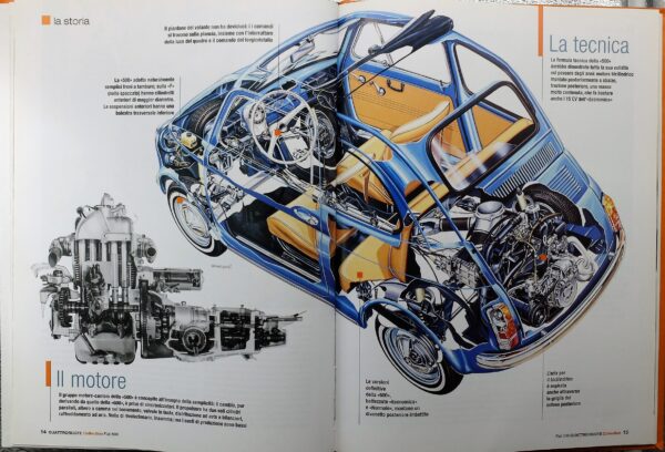 fascicolo Quattroruote Collection FIAT 500 modellino auto 1:24 libro book - Image 3