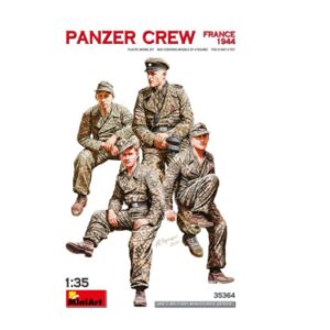 Modellino kit figure militari soldati Miniart PANZER CREW FRANCE 1944 1:35