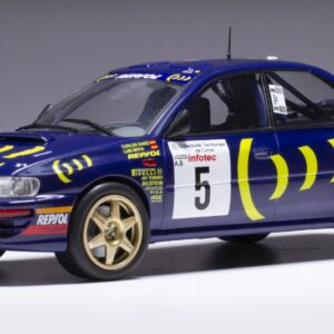 Modellino auto rally scala 1:24 Ixo Model  SUBARU IMPREZA 555 WRC N.5 RALLY TOUR DE CORSE 1995 SAINZ MOYA modellismo statico collezione