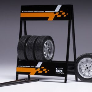 Modellino  Ixo Model  SET 4 WHEELS SAAB SILVER modellismo statico collezione