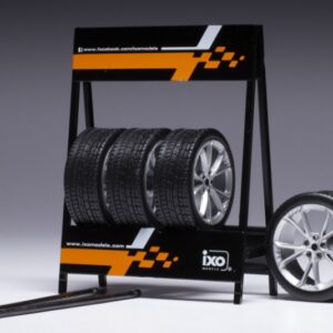 Modellino  Ixo Model  SET 4 WHEELS HYUNDAI SILVER modellismo statico collezione