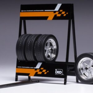 Modellino  Ixo Model  SET 4 WHEELS PENTA CHROME modellismo statico collezione