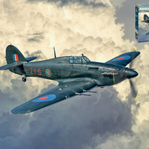 Modellino aerei da costruire combattimento model kit di montaggio Italeri  HURRICANE Mk.II C  KIT 1:48