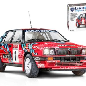 Modellino auto kit di montaggio model kit Italeri  LANCIA DELTA HF 16V N.1 BIASION N.5 AURIOR RALLY SANREMO 1989 1:12