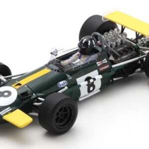 Modellino auto formula 1 F1 scala 1:43 Spark Model BRABHAM BT26A GRAHAM HILL 1969 N.8 PRACTICE BRITISH GP modellismo statico collezione