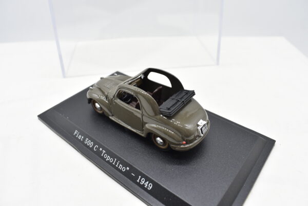 modellino auto scala 1:43 FIAT 500 C TOPOLINO diecast collezione da edicola - Image 4