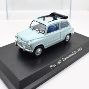 Modellino auto scala 1:43 FIAT 600 TRASFORMABILE diecast collezione da edicola