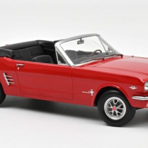 Modellino auto scala 1:18 Norev FORD MUSTANG CONVERTIBLE 1966 RED diecast modellismo statico