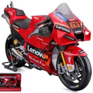 Modellino moto scala 1:6 Maisto  DUCATI DESMOSEDICI N.63 WORLD CHAMPION MOTO GP 2022 CHECCO BAGNAIA 1:6 motor bike diecast