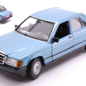 Modellino auto scala 1:24 Burago  MERCEDES 190E 1987 BLUE modellismo statico collezione