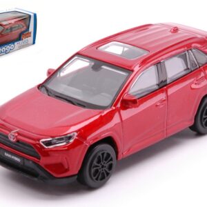 Modellino auto scala 1:43 Burago TOYOTA RAV 4 2022 RED diecast modellismo statico