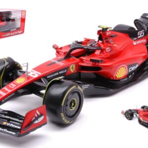 Modellino auto formula 1 F1 scala 1:18 Burago  FERRARI F-23 N.55 2023 CARLOS SAINZ diecast modellismo statico
