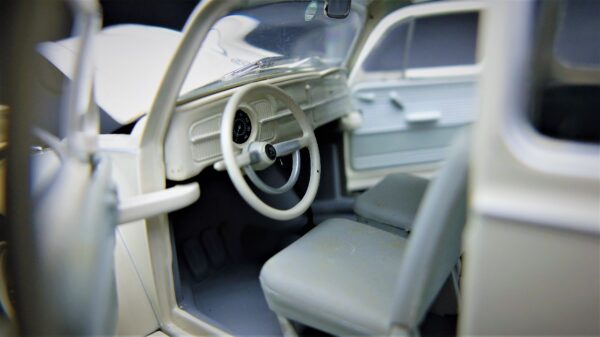 Modellino auto VW Maggiolino beetle kafer 1200 scala 1:24 diecast modellismo collezione statico epoca - Image 5