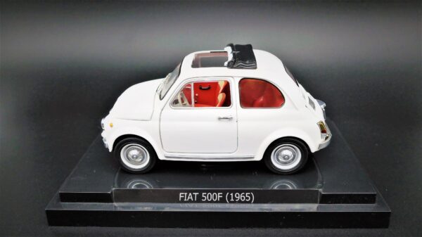 Modellino auto scala 1:24 Fiat 500 F modellismo statico da collezione - Image 2