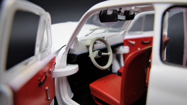 Modellino auto scala 1:24 Fiat 500 F modellismo statico da collezione - Image 5