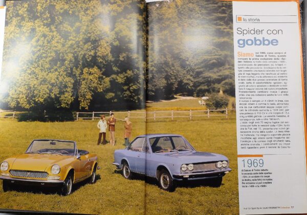 fascicolo Quattroruote Collection FIAT 124 SPORT SPIDER modellino auto 1:24 libro book - Image 5