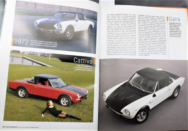 fascicolo Quattroruote Collection FIAT 124 SPORT SPIDER modellino auto 1:24 libro book - Image 6